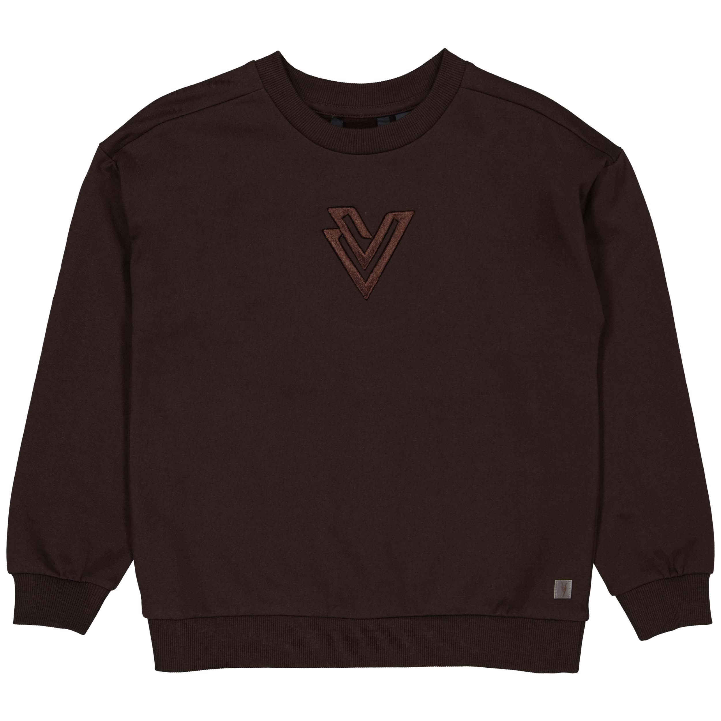 Levv Sweater dark brown trui