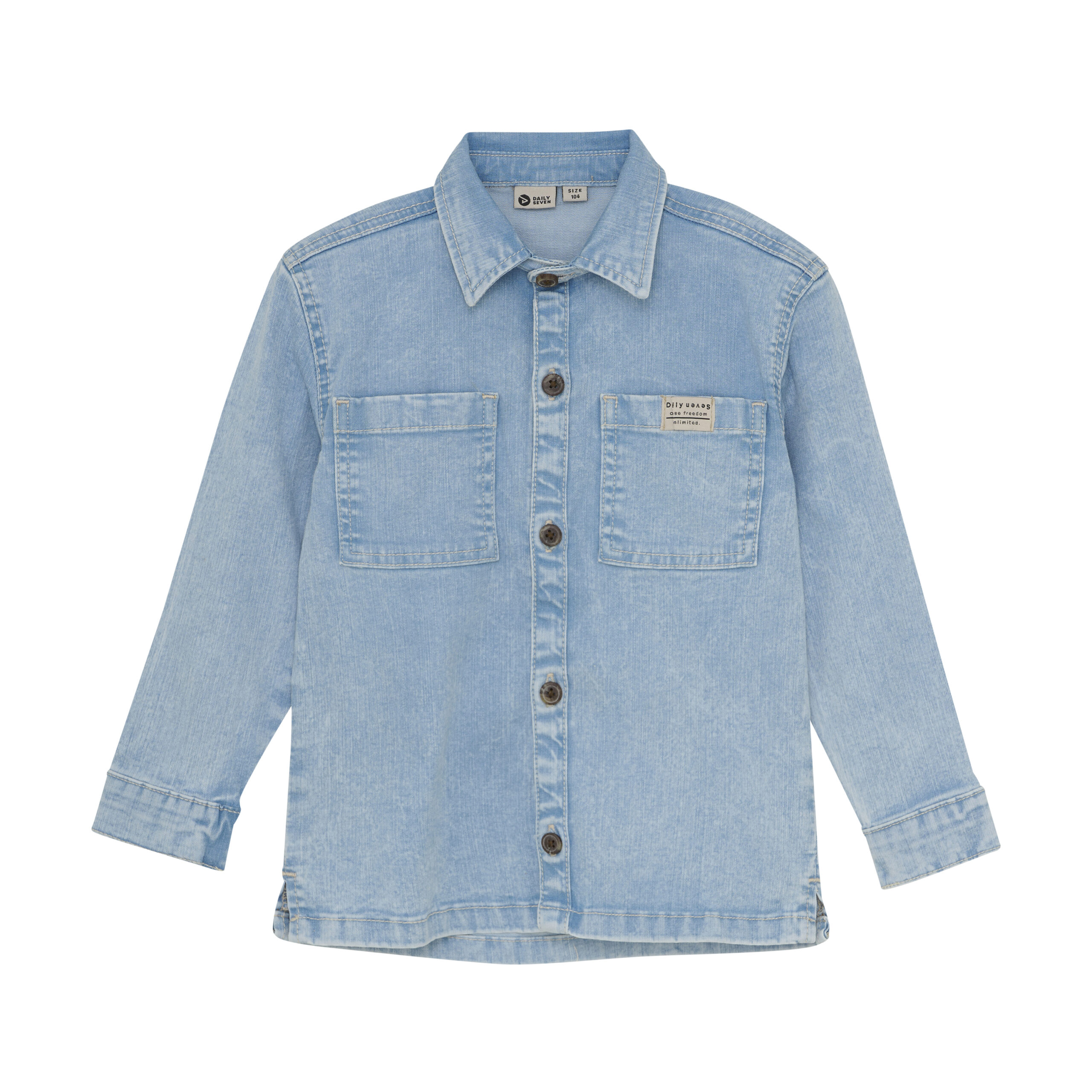 Daily7 Denim shirt backprint