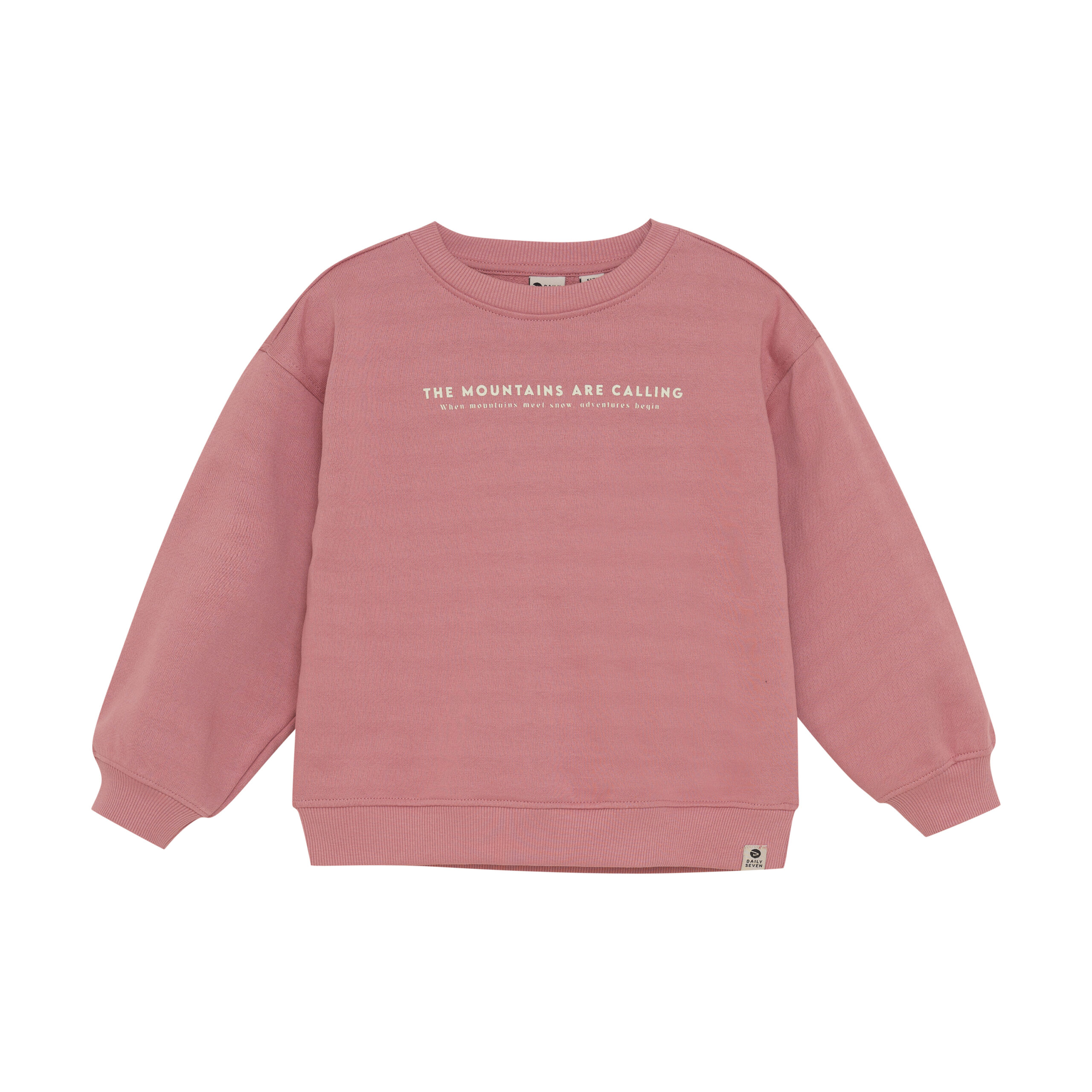 Daily7 Oversized sweater backprint coral clay trui
