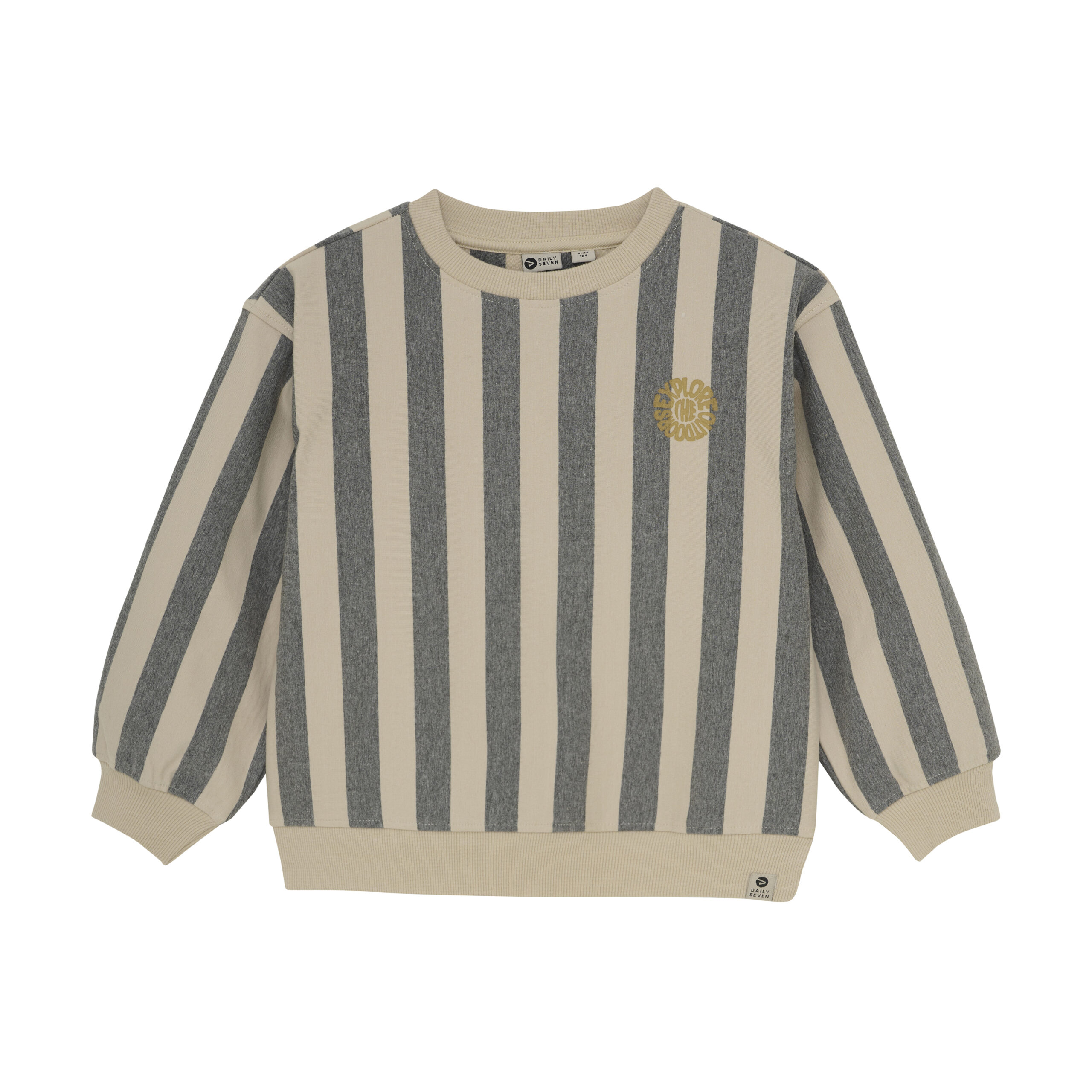 Oversized sweater stripe trui