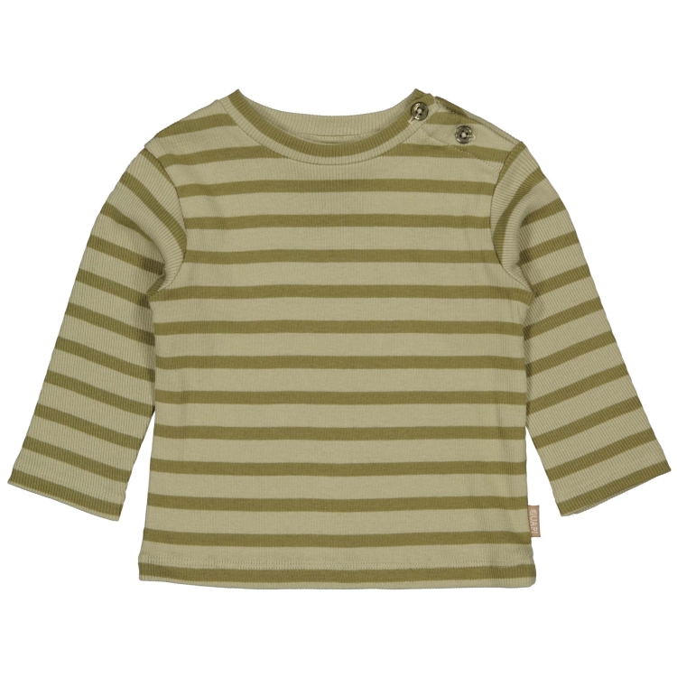 Quapi Shirt dark green stripe