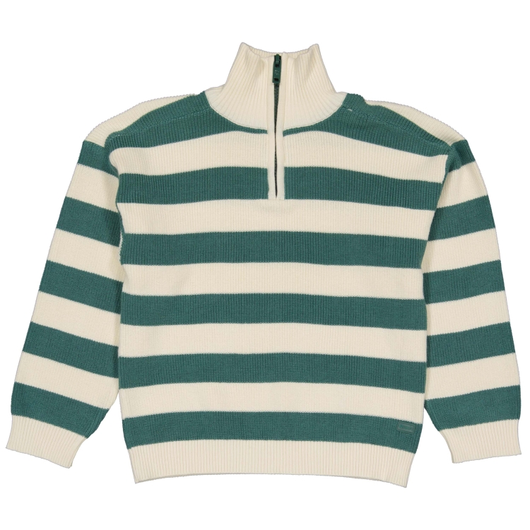 Quapi Sweater green stripe trui