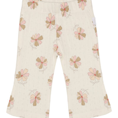 Noppies Legging flared long AOP Egret legging