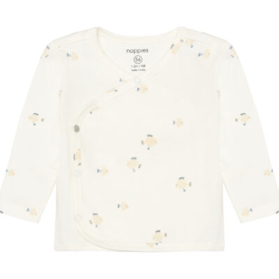 Noppies Tee LS AOP Egret shirt