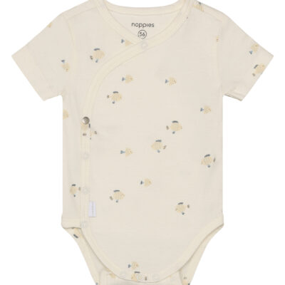 Noppies Romper SS AOP Egret romper