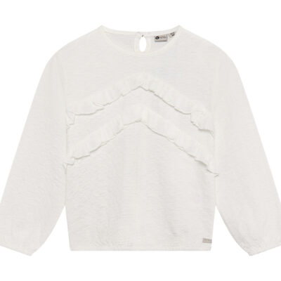 Daily7 T-shirt Longsleeve Ruffle shirt