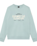 Indian Blue Jeans Sweater Chest Artwork Brushed trui