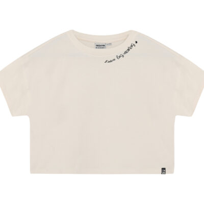 Indian Blue Jeans T-Shirt Wide Cropped