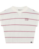 Indian Blue Jeans T-Shirt Wide Cropped Stripe t-shirt