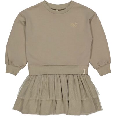 Levv Dress Dark Taupe jurk