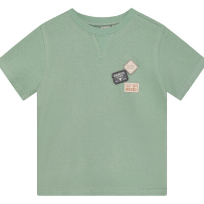 Daily7 T-Shirt Basic Badge Green