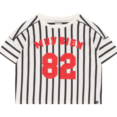 Indian Blue Jeans T-Shirt Vertical Stripe