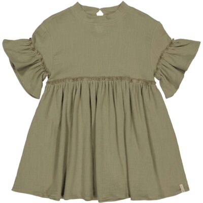 Levv Dress Khaki Green jurkje