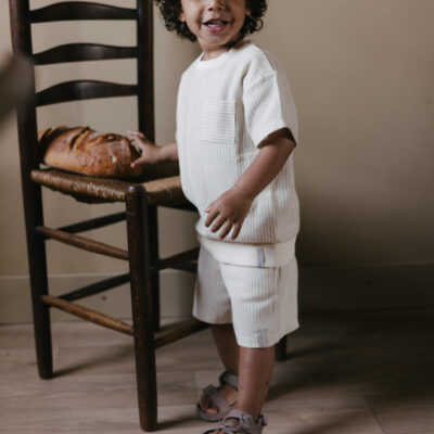 Levv Shirt AOP Off White Stripe t-shirt