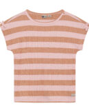 Daily7 T-Shirt Fancy Stripe Silver Pink
