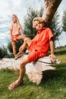 QPI Pants Burned Orange korte broek