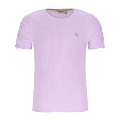Like Flo Elise Rib SS Shirt Lilac