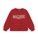Oversized Sweater Artwork Rythmic Red