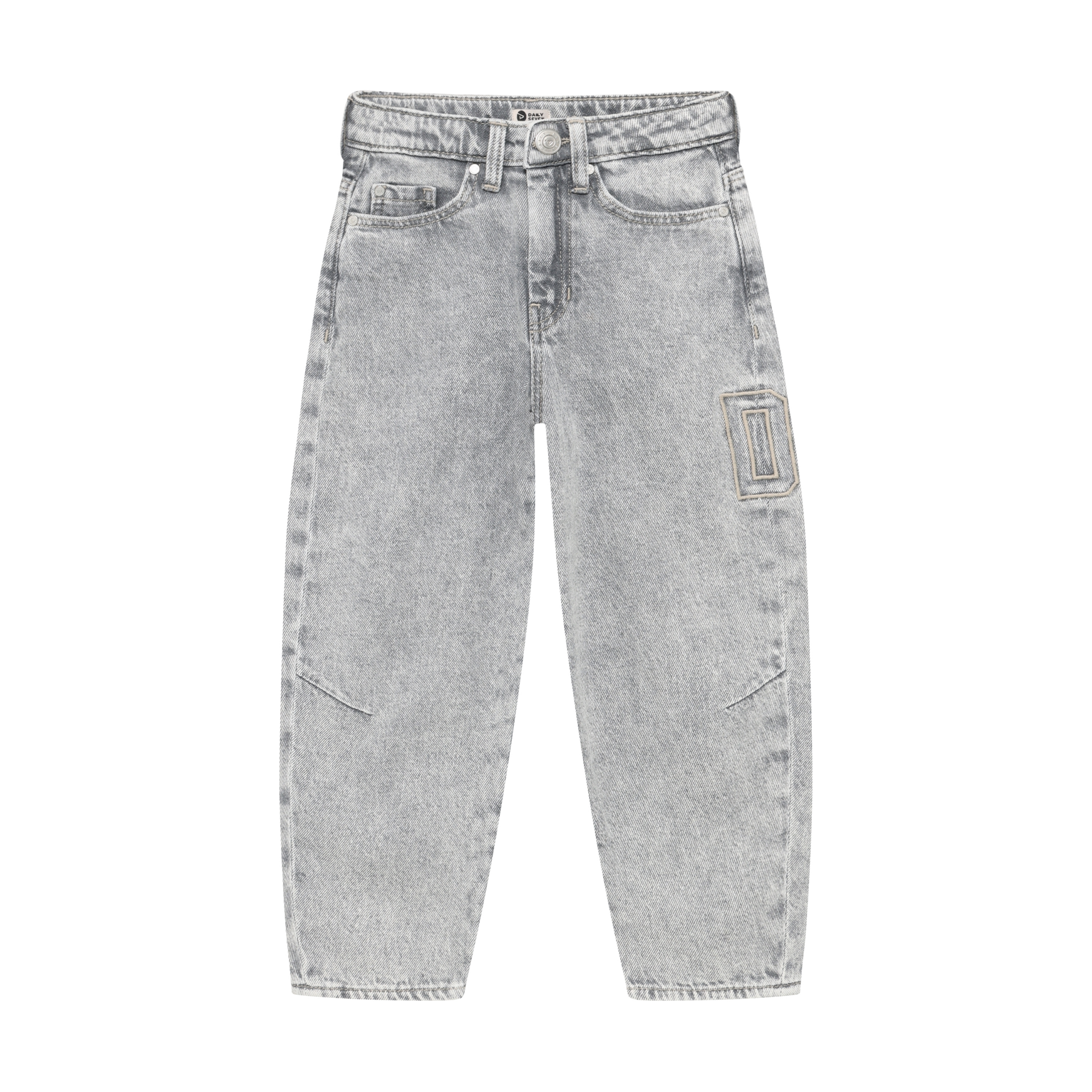 Denim Barrel Fit Light Grey Denim