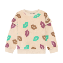 Sweater AOP Ruffle Semolina