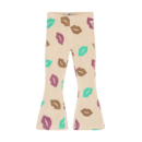 Flared AOP Pants Semolina