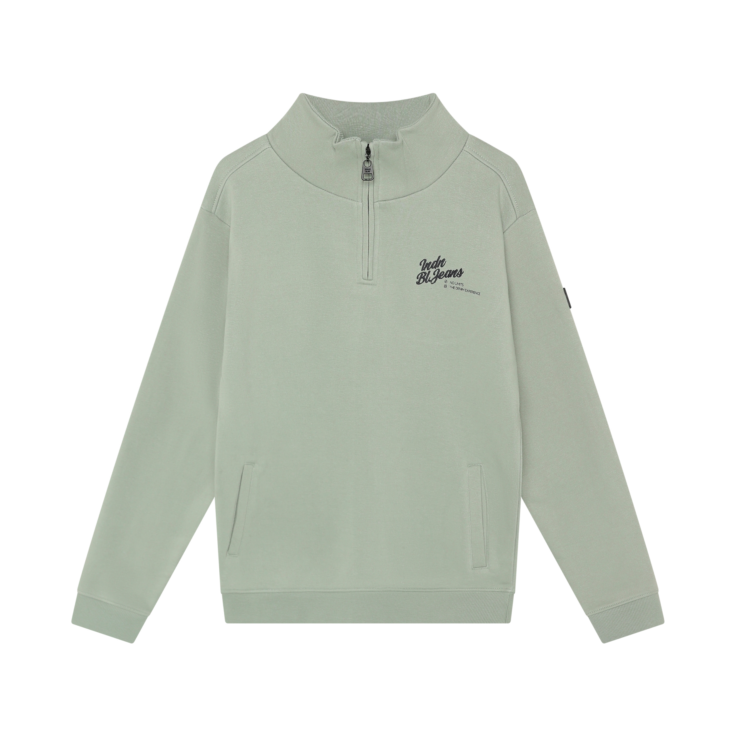 Zip Sweater INDN Brushed Dust Green
