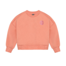 Sweater Cropped Glitter Burnt Coral