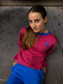 10sixteen stripe Tee LS Pink