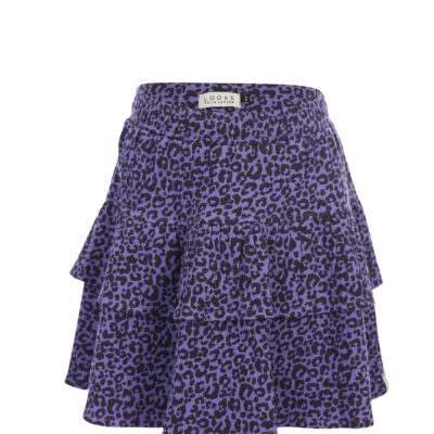 Little leopard skirt Purple Leopard