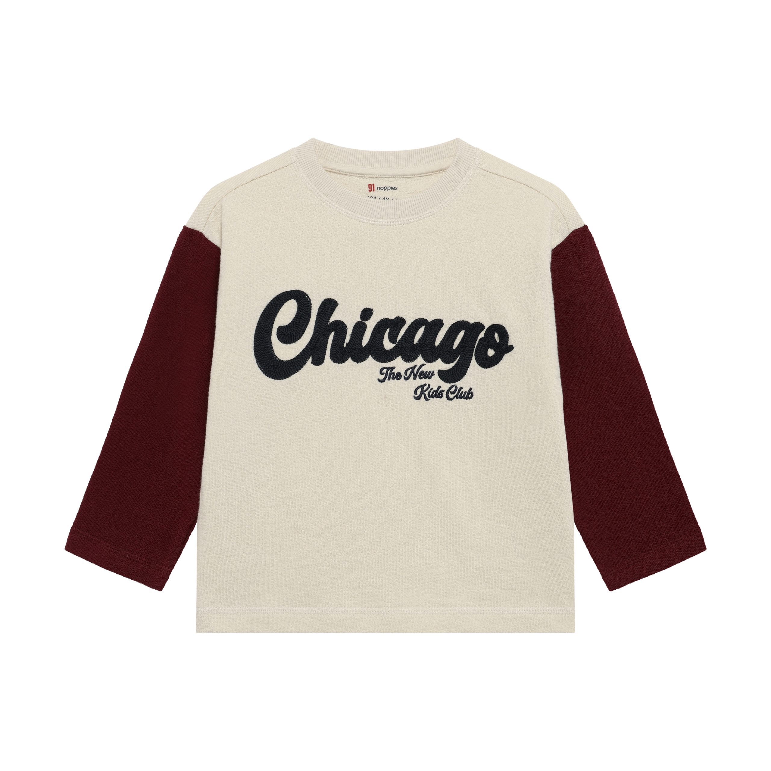 Tee LS relaxed fit Bone White