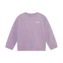 Oversized Sweater Backprint Purple Melange