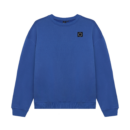 Loose Fit Sweat Badge Brushed Fresh Cobalt