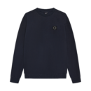 Loose Fit Sweat Badge Brushed Navy