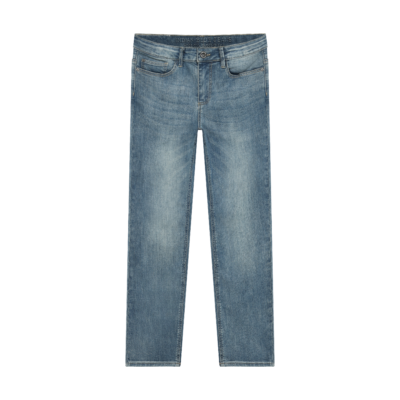 Wide Straight Fit Blue Jeans Used Medium Denim