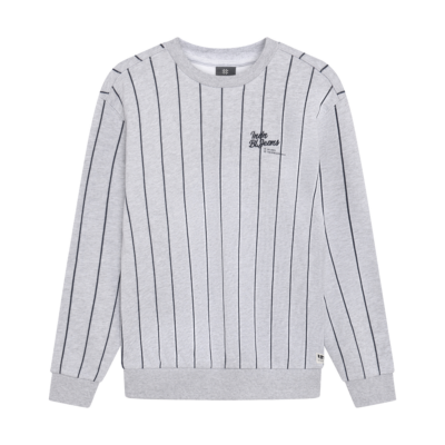 Loose Fit Sweat Stripe Fresh Grey Melange