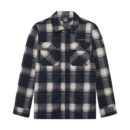 Shirt Jacket Zip Check Antra Ash