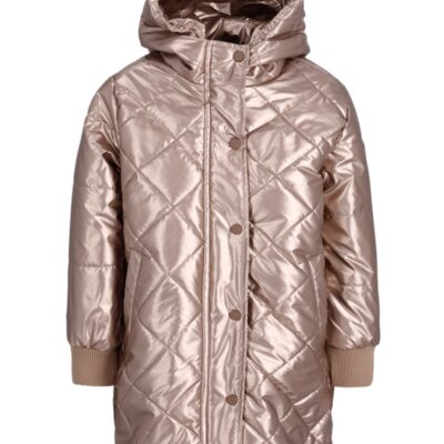 Arinda Flo girls midi hooded jacket Mud