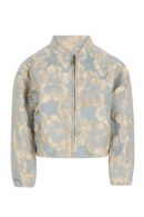 Denise Flo girls jacquard cardigan Aqua