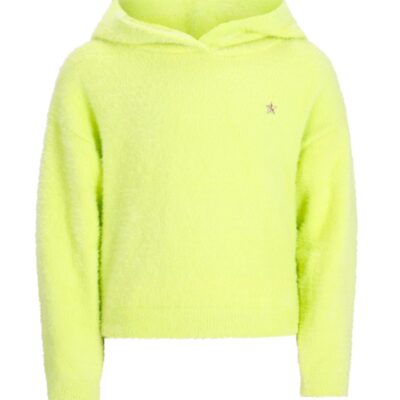 Dewie Flo girls hooded knit Lime