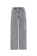 Fieke Flo girls straight leg denim pants Grey Denim