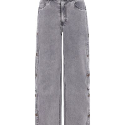 Fieke Flo girls straight leg denim pants Grey Denim