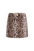 Samm Flo girls faux fur skirt with elastic Animal