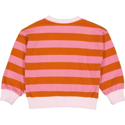 Sweater Arah AOP Orange Stripe
